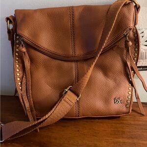 The Sak Tan Leather Crossbody Bag